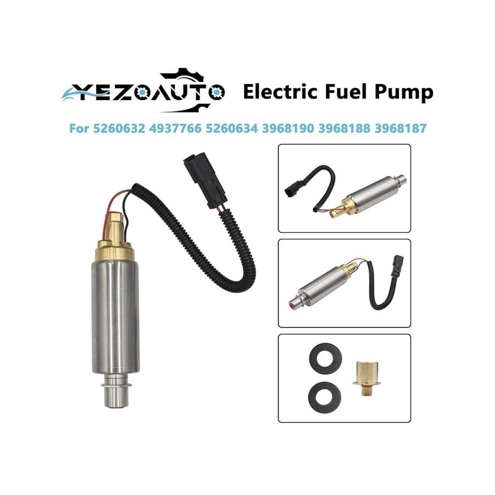 Yezoauto Electric Fuel Pump Fits Cummins 3.9L 5.9L‎ 8.3L 5260632 4937766 3968190 - Picture 2 of 9